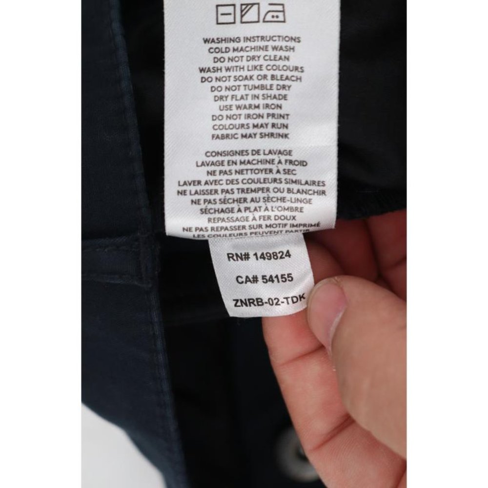 zanerobe pants men's 32 L27 jogger chino flat front slim navy cotton blend - Picture 11 of 11